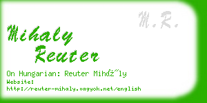 mihaly reuter business card